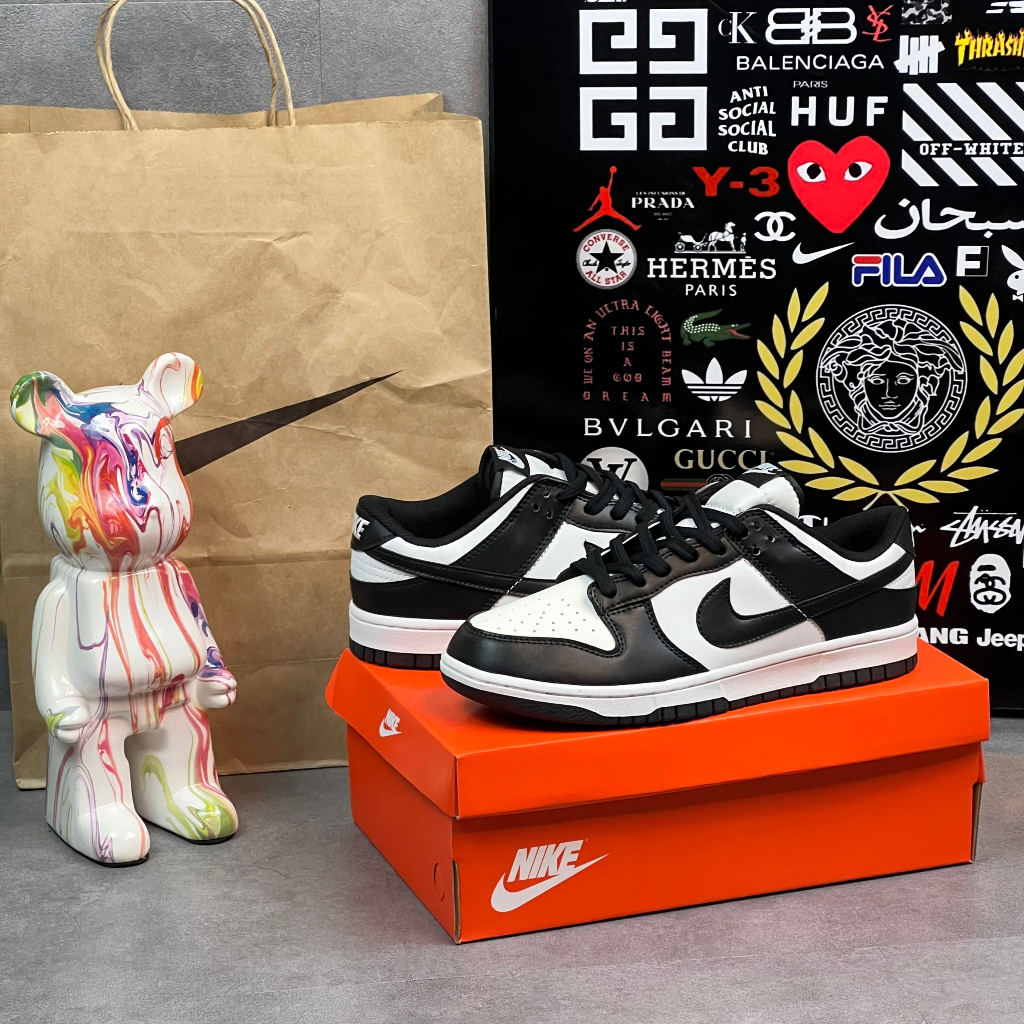 Giày _Nike SB Dunk Low Panda Hàng Chuẩn Trung Full Box + Bill