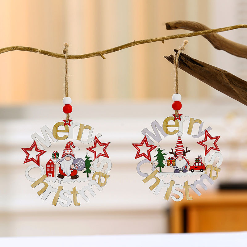 Vòng Tròn Chữ GT17 Treo Cây Thông Giáng Sinh Phụ Kiện Treo Trang Trí Noel