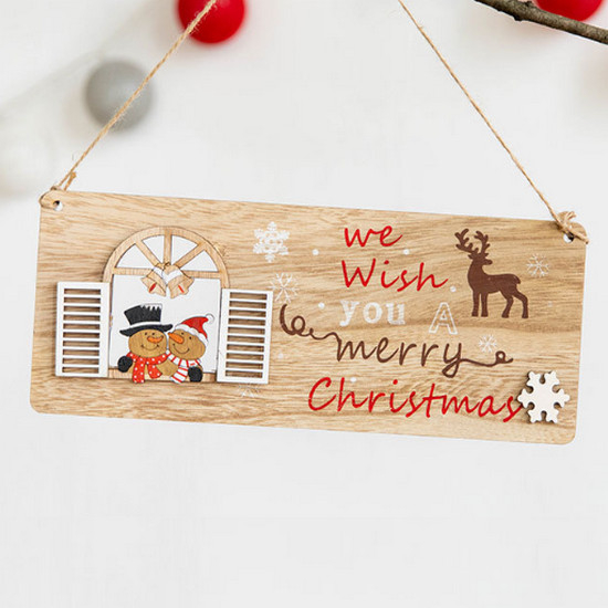 Bảng Gỗ Cánh Cửa Nhí GT21 Treo Cửa Treo Cây Thông Phụ Kiện Decor Trang Trí Noel Giáng Sinh