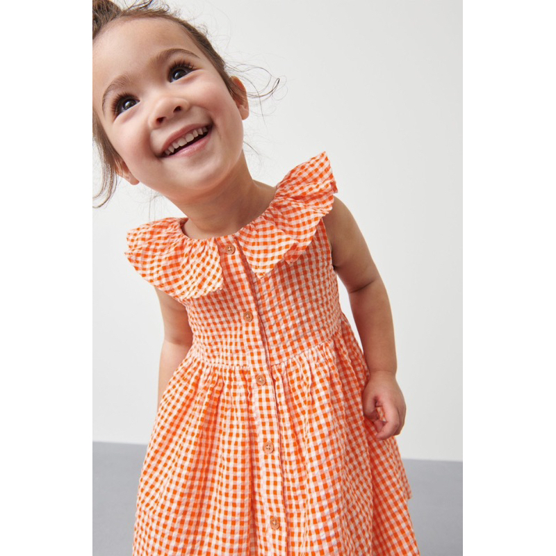 Váy N.E.X.T cam cổ bèo siêu xinh cho bé gái
