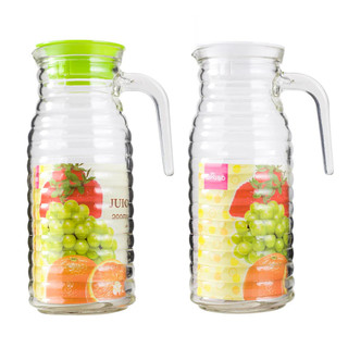 Bình nước thủy tinh có tay cầm 1L Daiso Japan