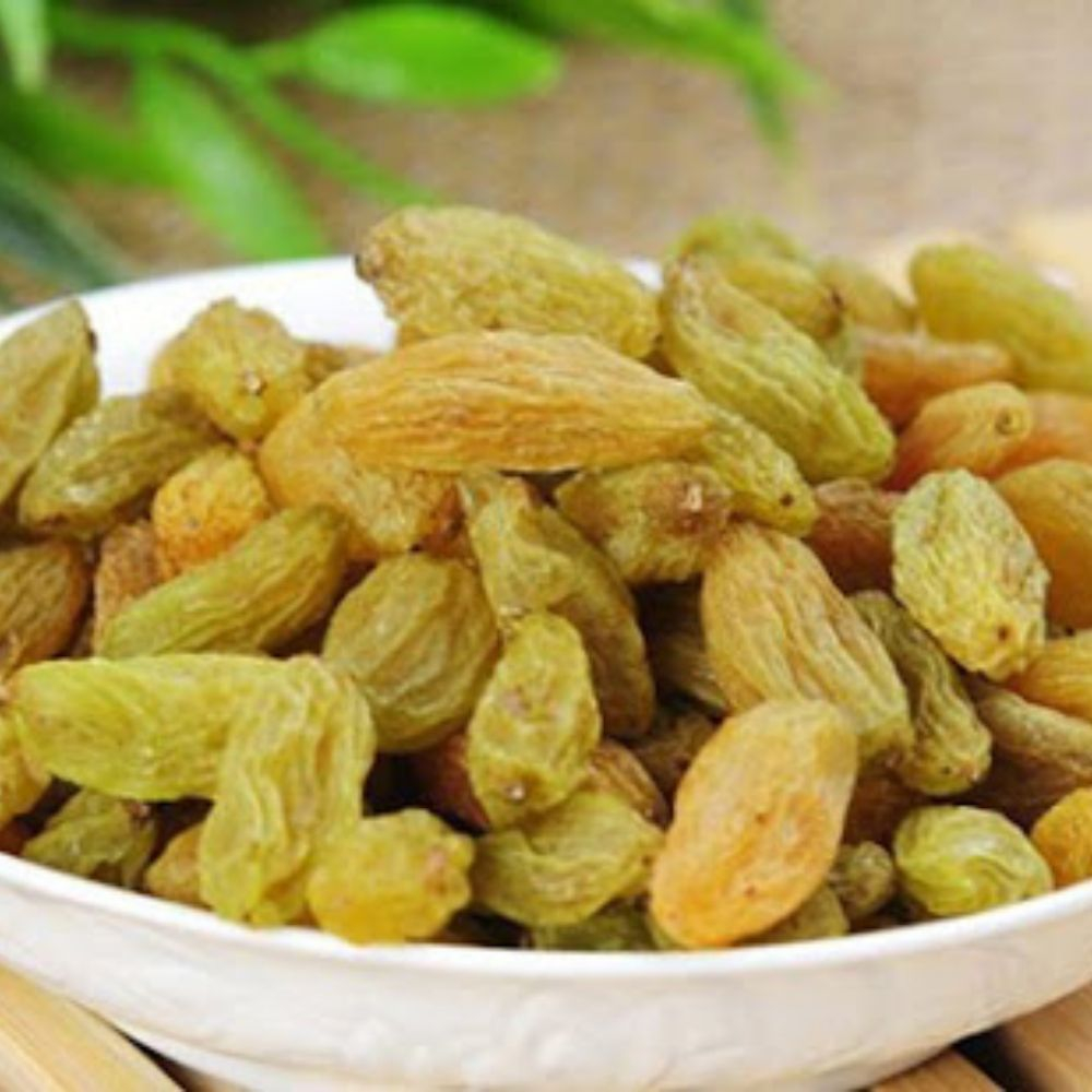 500G nho xanh sấy khô không đường, nho khô xanh ninh thuận hàng loại 1 sấy khô tự nhiên -NXK