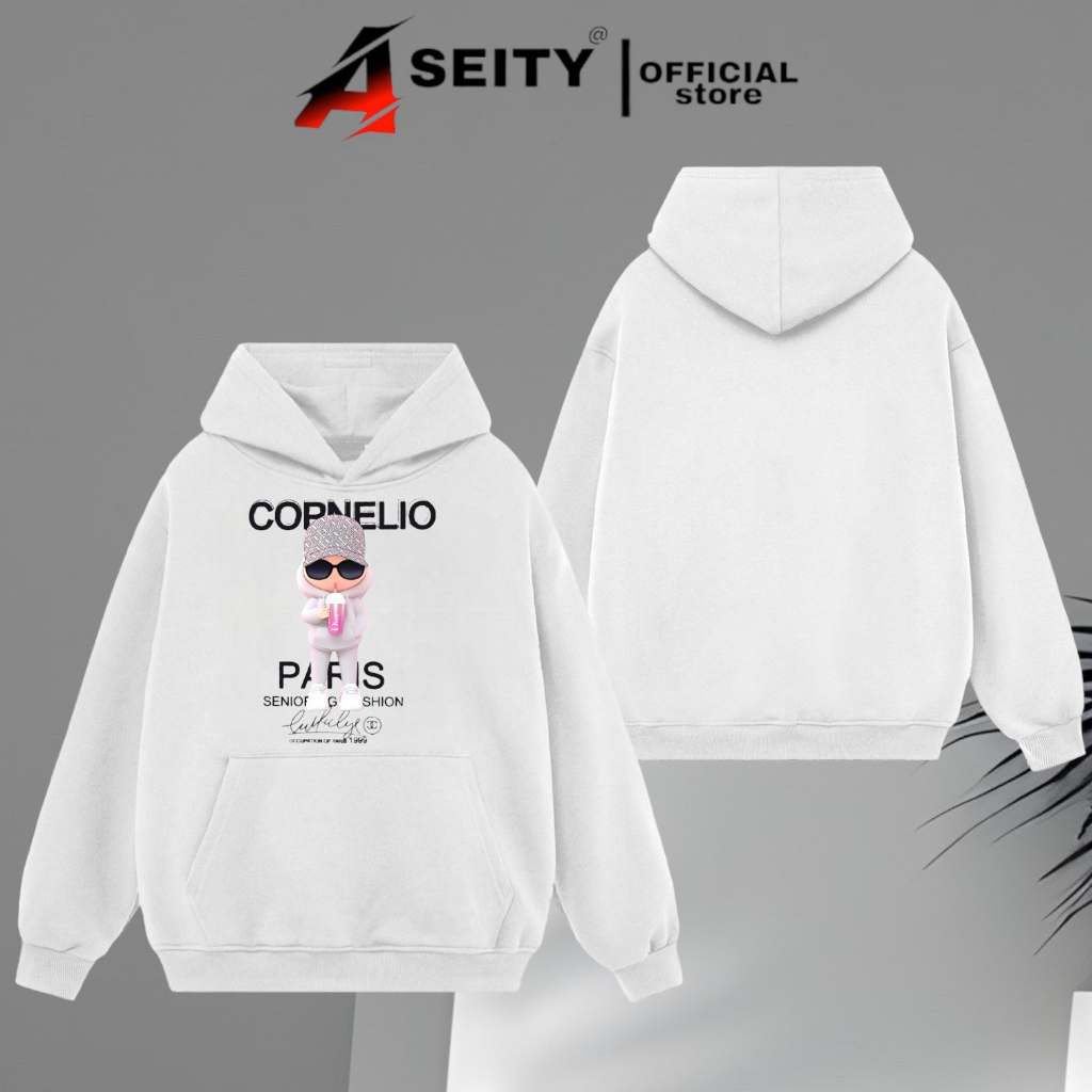 Áo hoodie unisex nam nữ local brand ASEITY ,trà sữa