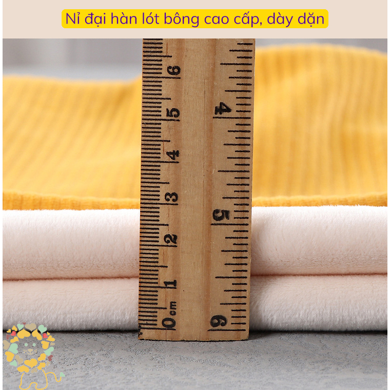 Bộ nỉ bông cho bé trai bộ quần áo nỉ bên trong lót lông cho bé dài tay chất nỉ nhung siêu ấm 2023