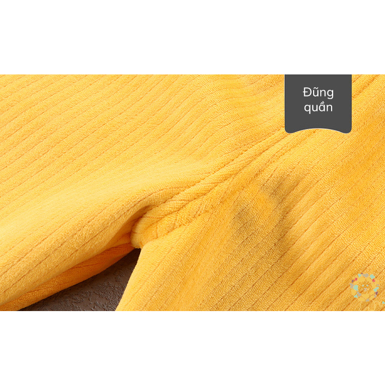 Bộ nỉ bông cho bé trai bộ quần áo nỉ bên trong lót lông cho bé dài tay chất nỉ nhung siêu ấm 2023