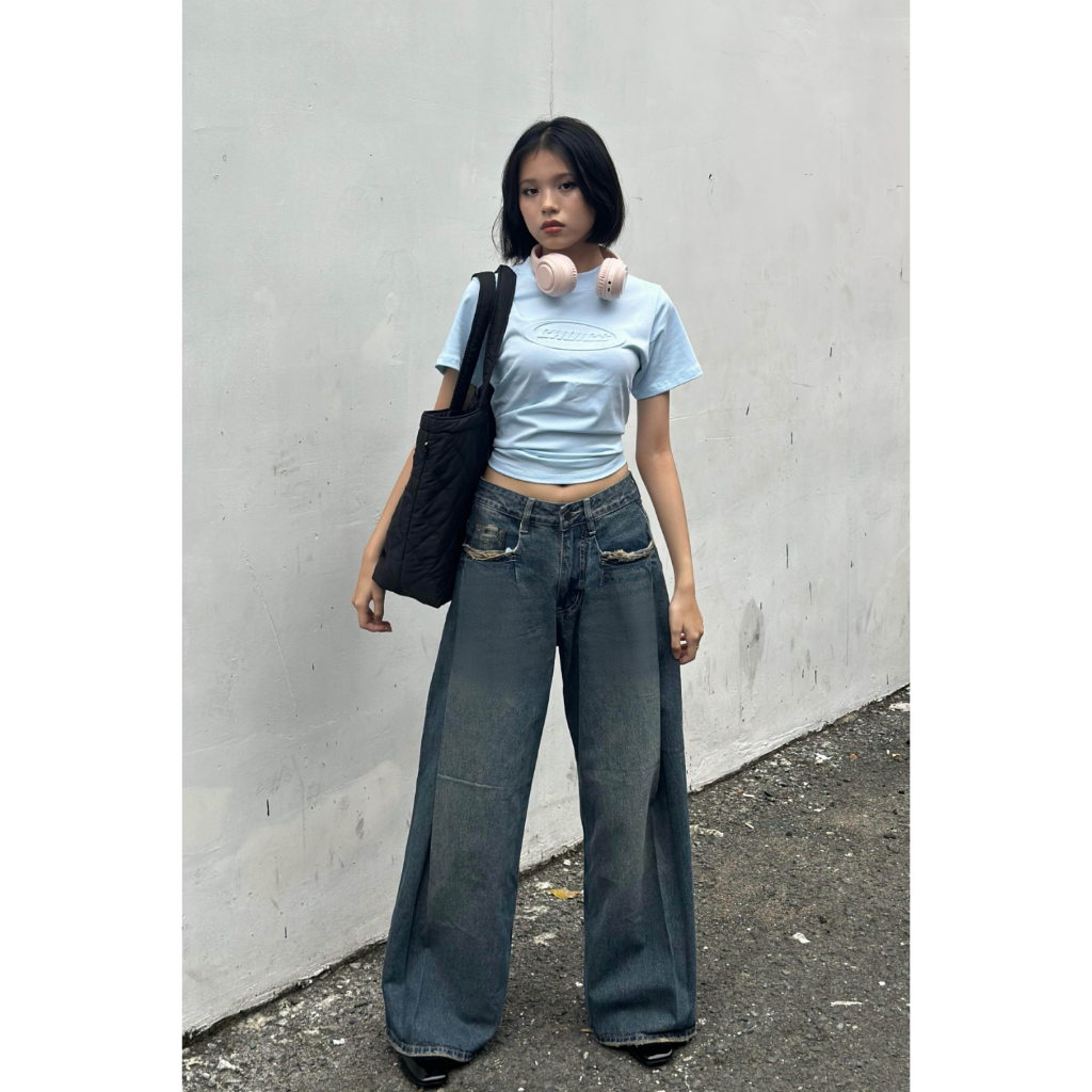 Quần Jean Dài Ống Rộng CHOICE.SG - Amanda Jeans