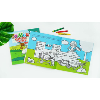Sách - Tô màu khám phá thế giới (Nhiều chủ đề)
