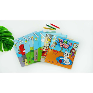 Sách - Tô màu khám phá thế giới (Nhiều chủ đề)