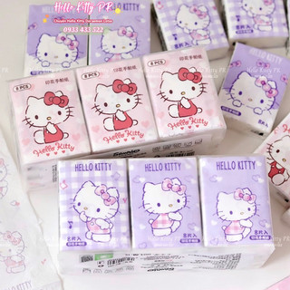 ☘️𝗡𝗘𝗪☘️ Khăn giấy bỏ túi Hello Kitty