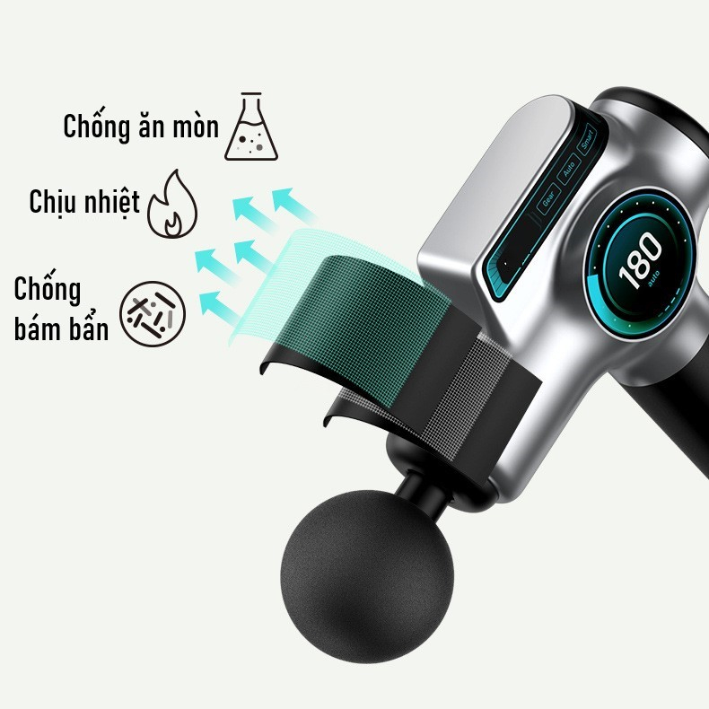 Máy massage cầm tay 8 đầu 99 cấp độ OTAKA mát xa cổ vai gáy chân bụng - Súng massage cầm tay chuyên nghiệp