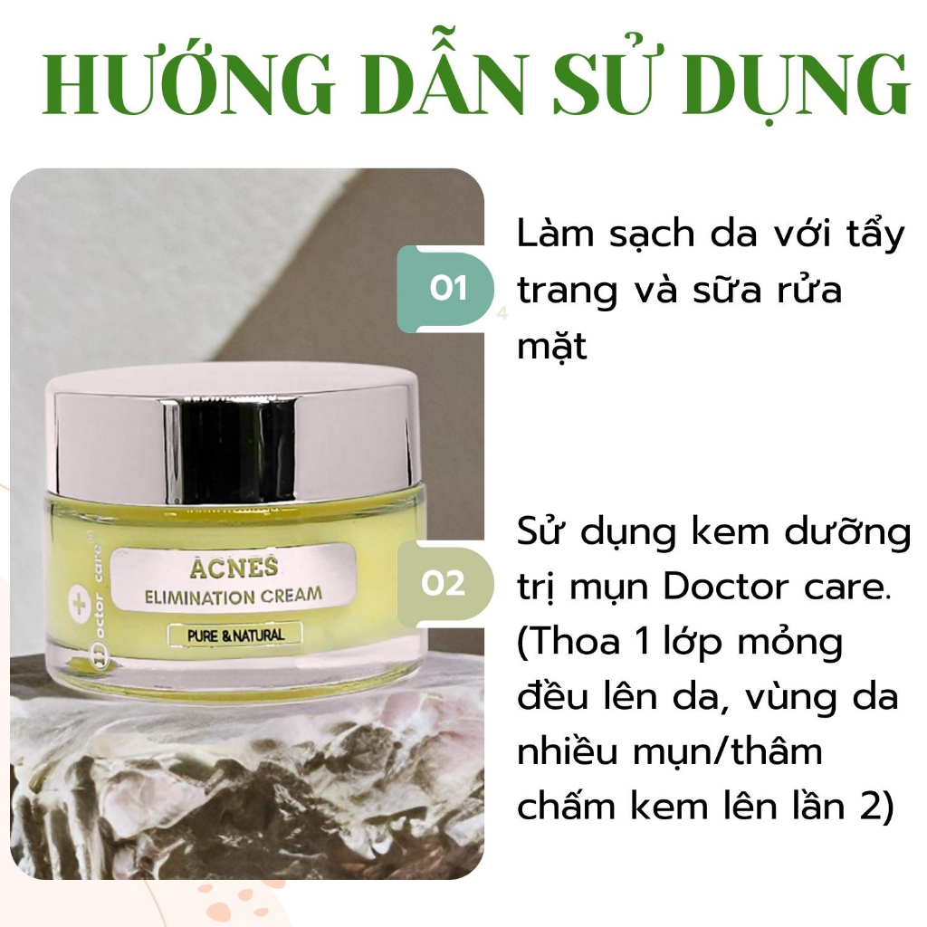 Kem giảm Mụn ẩn ,Mụn đầu đen cho da dầu Doctor Care Acnes Elimination Cream 30G