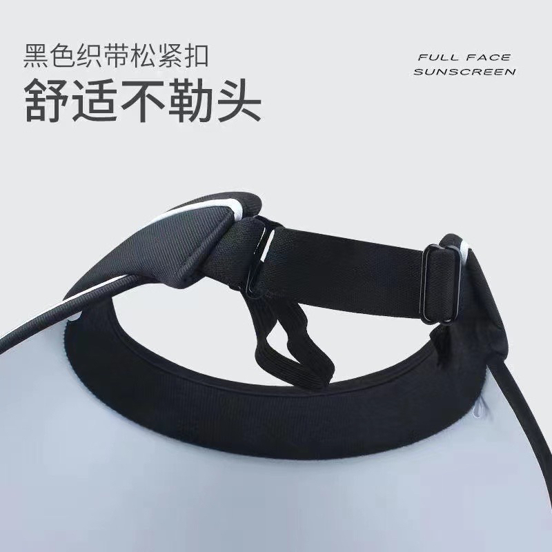 Nón nửa đầu vành to chống nắng cho mặt, nón chống nắng hoạt động ngoài trời