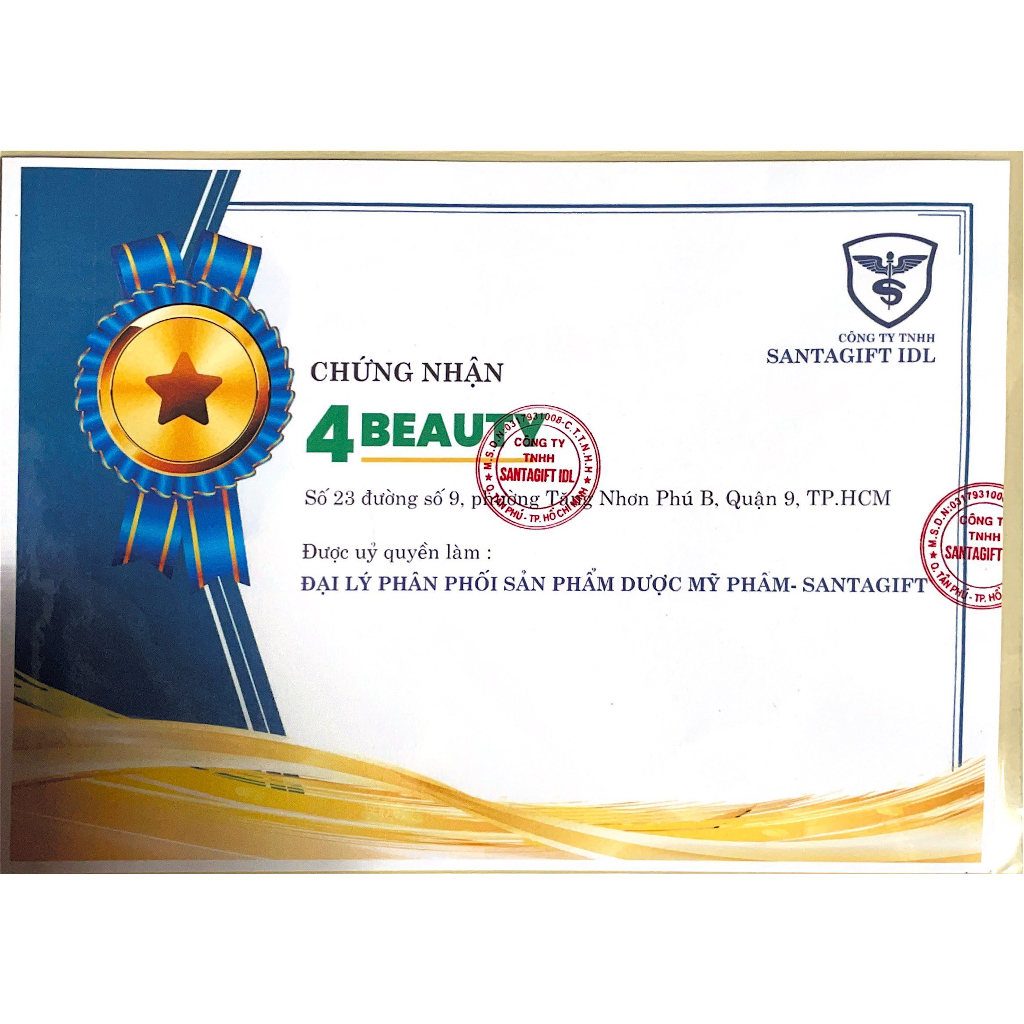 Sữa Rửa Mặt Santagift Giảm Mụn - Dưỡng Ẩm - Làm Sáng Da - 4 BEAUTY
