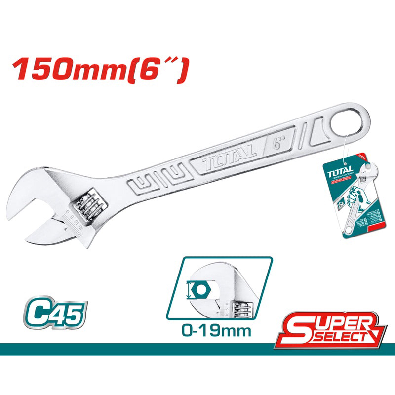 (S64) Mỏ lết 6 inch TOTAL THT101063. 052