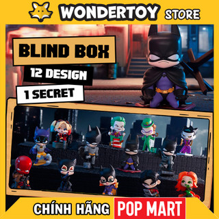 Mô hình pop mart dc gotham city batman, joker, harley quinn blind box - hàng chính hãng