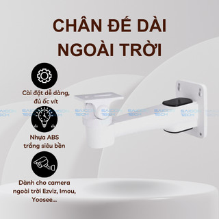 🔥[HCM - Hỏa tốc] Chân Đế Camera Ngoài Trời - Độ dài 20 cm - Nhựa cao cấp xoay 180 chiều ngang 110 độ chiều dọc