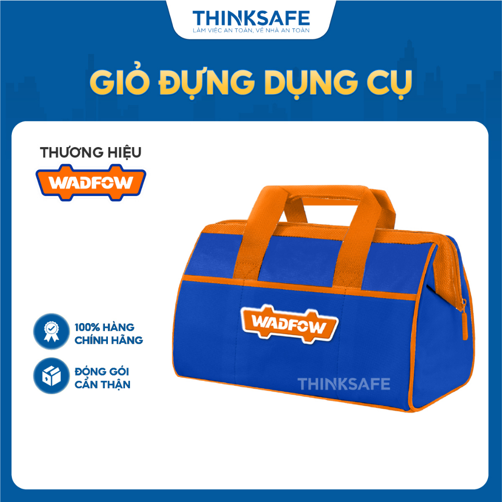 Giỏ đựng dụng cụ 13inch 19inch Wadfow WTG3113 WTG3119 chất liệu polyester 600D khả năng chứa lớn túi đồ nghề chính hãng