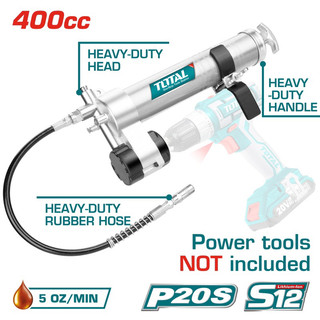 Súng bơm mở gắn máy khoan pin total tguli2001