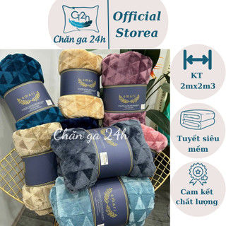 Chăn lông tuyết amari siêu mềm mịn, kích thước 2mx2m3