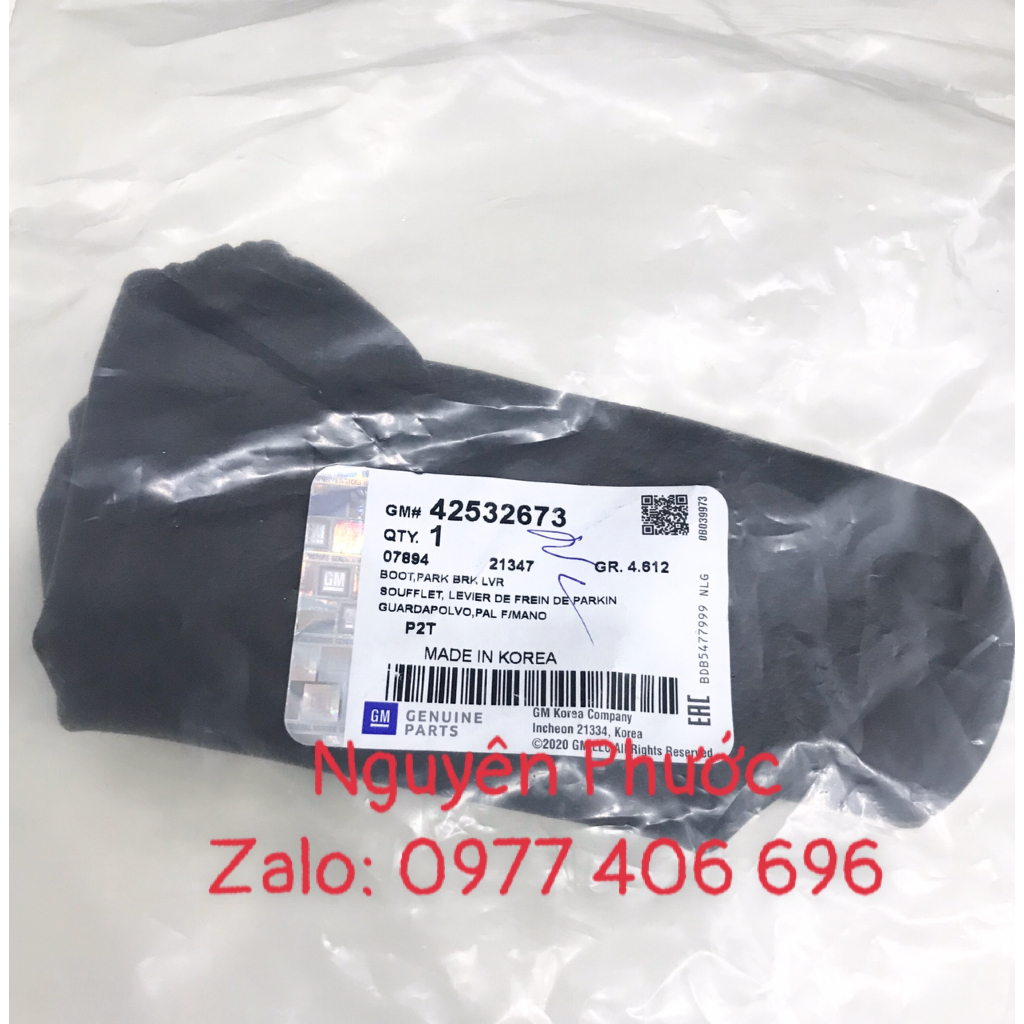 Bao da cần phanh tay GENTRA/AVEO  - Hàng xịn GM chính hãng:  42532673