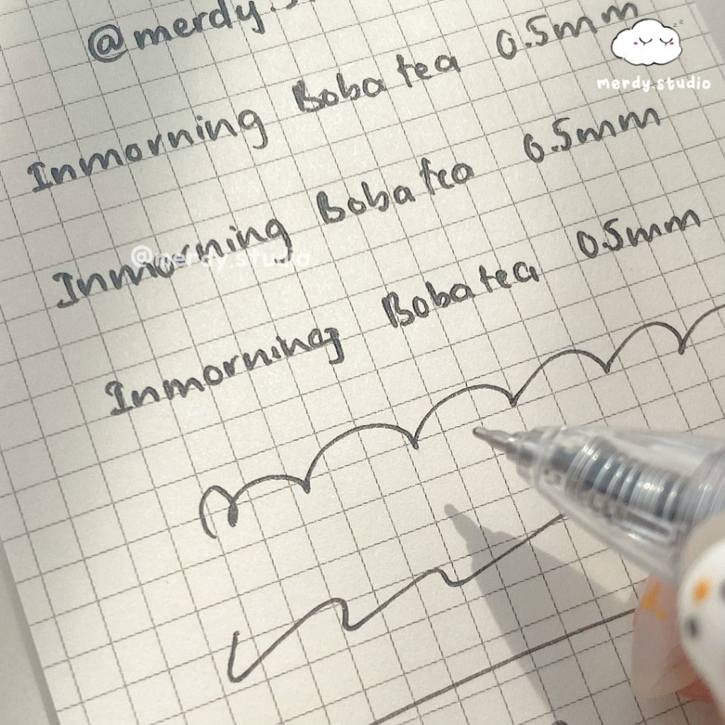 Bút gel Inmorning Boba Tea ngòi 0.5mm thanh cài đính charm