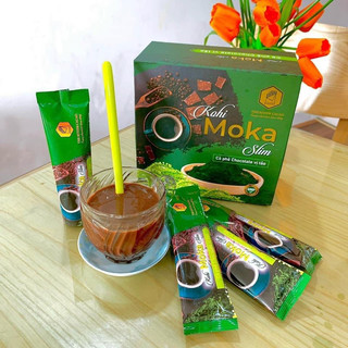 Cà phê chocolate moka diệp lục săn cơ thải mỡ lấy lại vóc dáng sau sinh