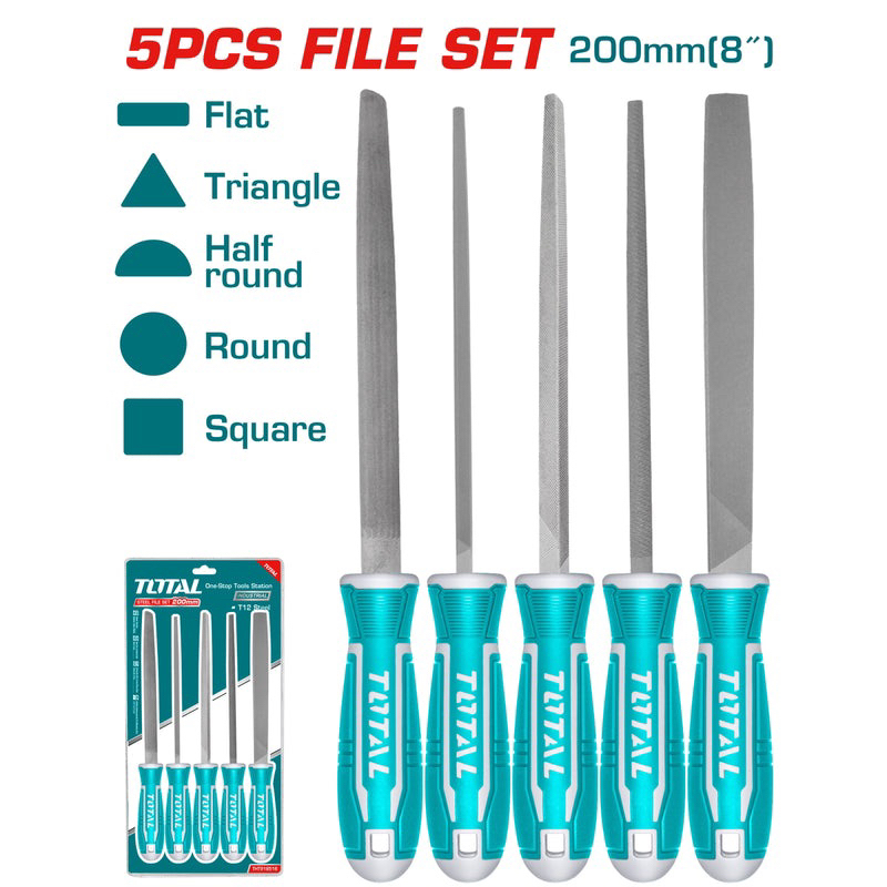Bộ Giũa Sắt 5 chi tiết TOTAL THT918516