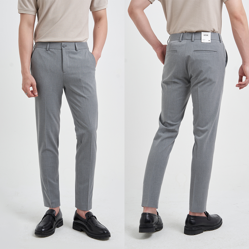 Quần Âu Nam Local Brand KRIK Form Slimfit Chất Liệu Poly Cao Cấp Không Bai Xù QA7009