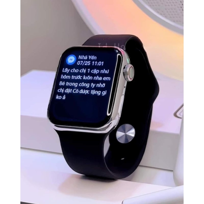 Đồng Hồ Thông Minh Nhận Thông Báo Zalô Face / Smart Watch Khung Thép - Màn Hình Tràn Viền Cao Cấp