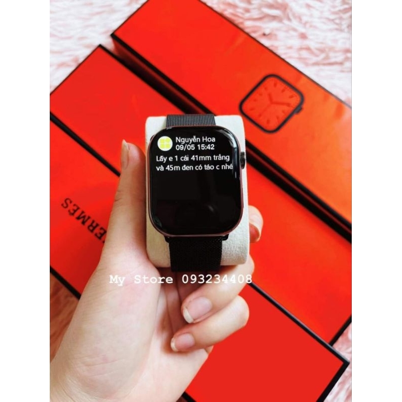 Đồng Hồ Thông Minh Nhận Thông Báo Zalô Face / Smart Watch Khung Thép - Màn Hình Tràn Viền Cao Cấp