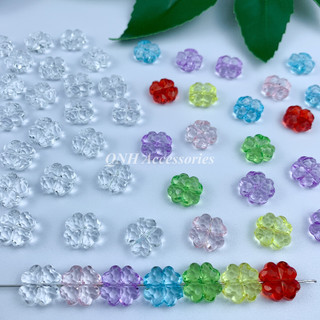Gói 10g hạt nhựa trong suốt hình cỏ 4 lá dùng làm vòng tay, vòng cổ, trang sức handmade DIY