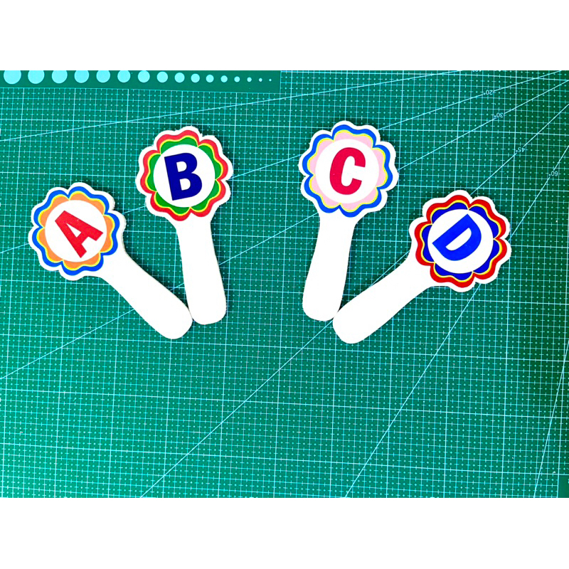 Thẻ Đáp Án ABCD Đ S có cán siêu bền 2 mặt