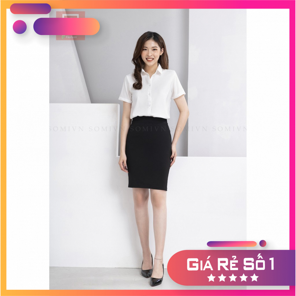 Aó sơ mi nữ màu trắng chất đẹp hàng công sở thích hợp mặc đi chơi và đi làm