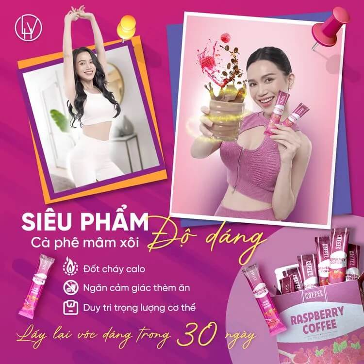Cà phê giảm cân mâm xôi Raspberry Coffee Cà phê mâm xôi Chính hãng