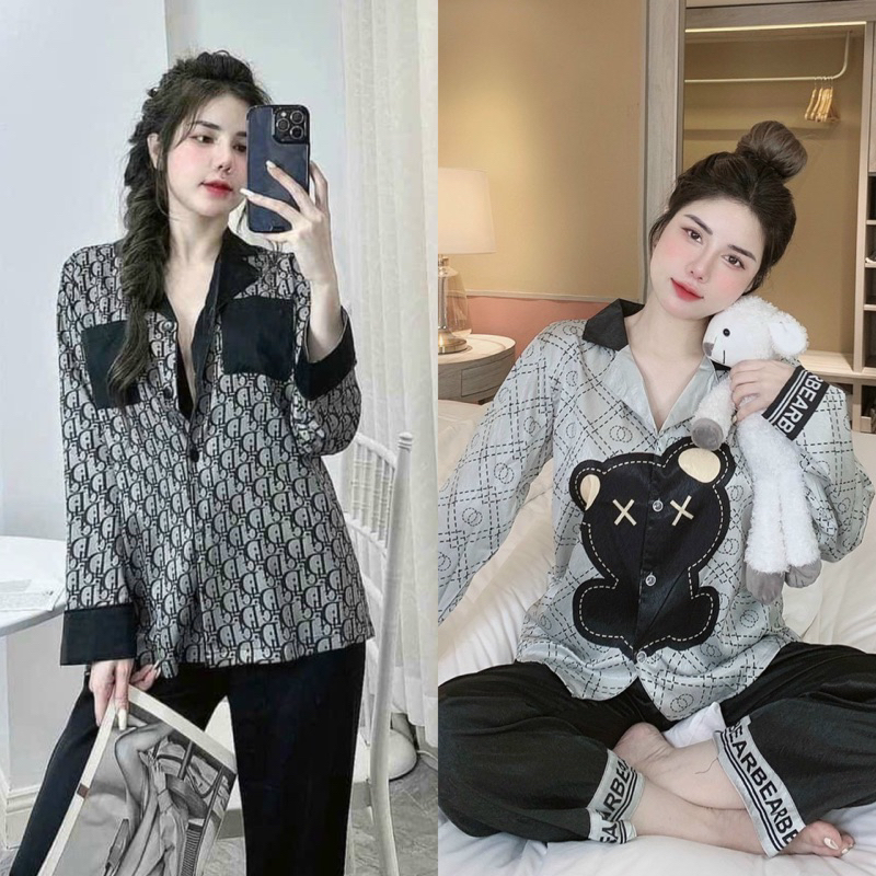 Bộ gấu Bear Lụa xước Ánh kím sang trọng