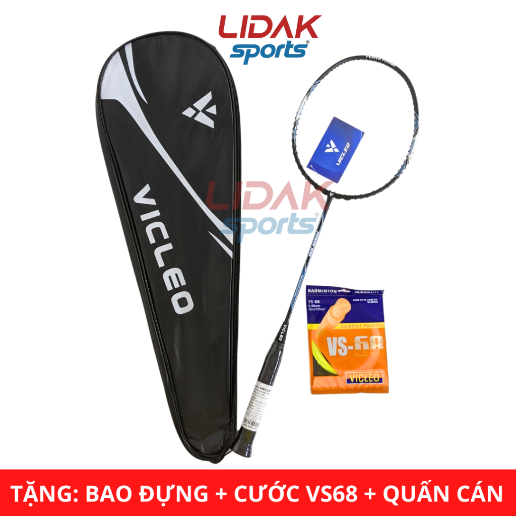 Vợt cầu lông căng 10kg đến 11kg Vicleo Power 830 chính hãng khung carbon siêu nhẹ công thủ toàn diện - LIDAK SPORT