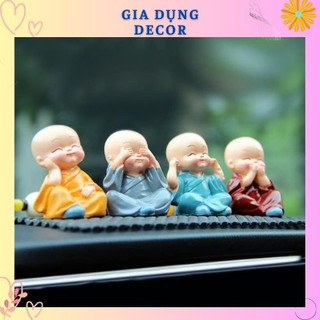 Bộ 4 tượng chú tiểu thiền tịnh tâm