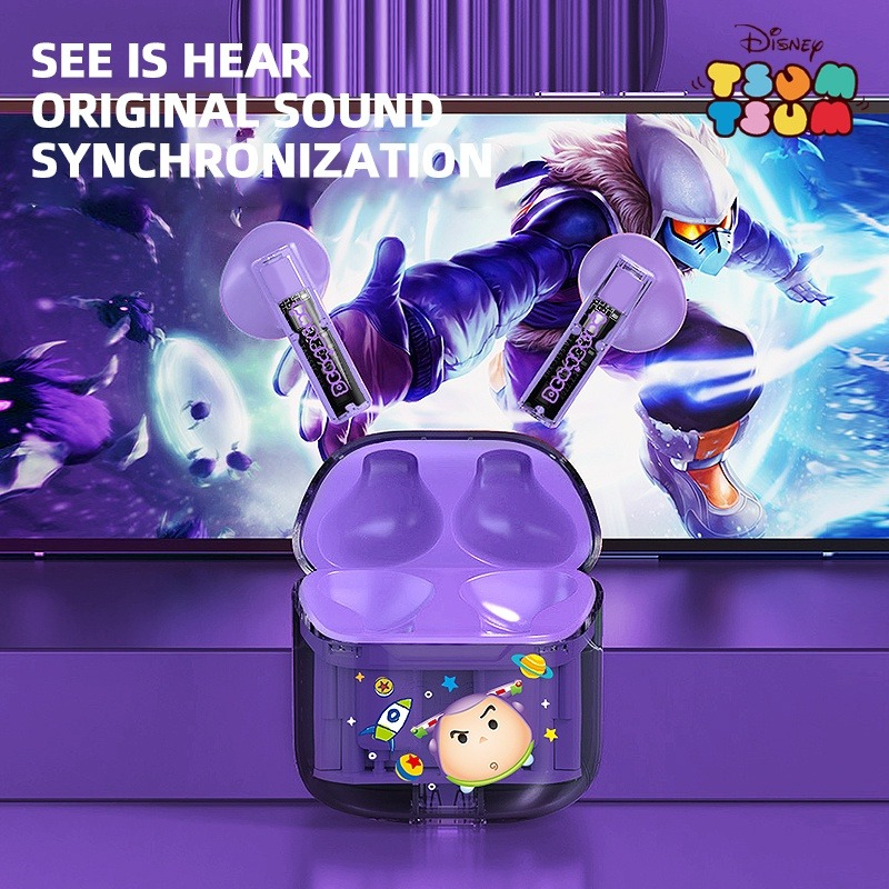 - Tai Nghe Bluetooth 5.3 Lenovo Disney DB1 Tsumtsum - Chống thấm nước - Khử ồn - Âm thanh HIFI Stereo