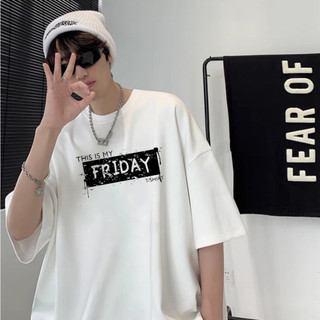 Áo thun unisex nam nữ chữ this is my friday form rộng tay lỡ vải mềm mịn mát 2019T978