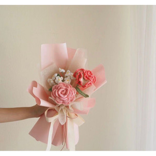 Bó hoa len gói sẵn - bó hoa bằng len - hoa len - hoa len gói sẵn - hoa len handmade - quà tặng handmade