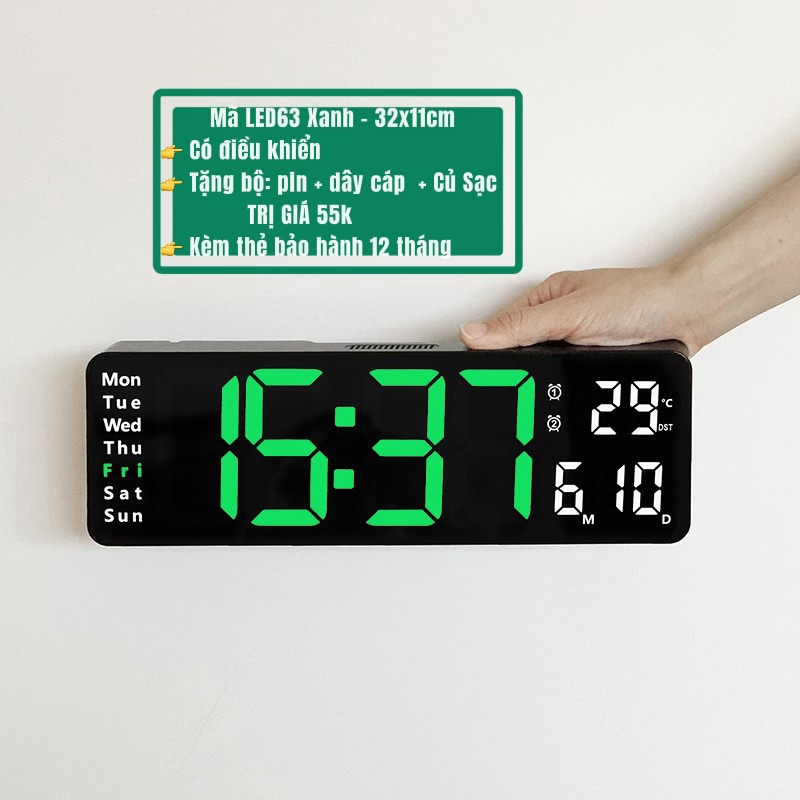 Video thật - Đồng hồ Treo tường Led 3D Bảo hành 12 tháng tại Mii Decor