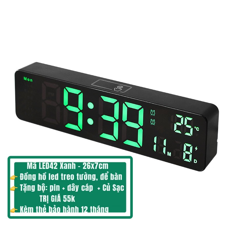 Video thật - Đồng hồ Treo tường Led 3D Bảo hành 12 tháng tại Mii Decor