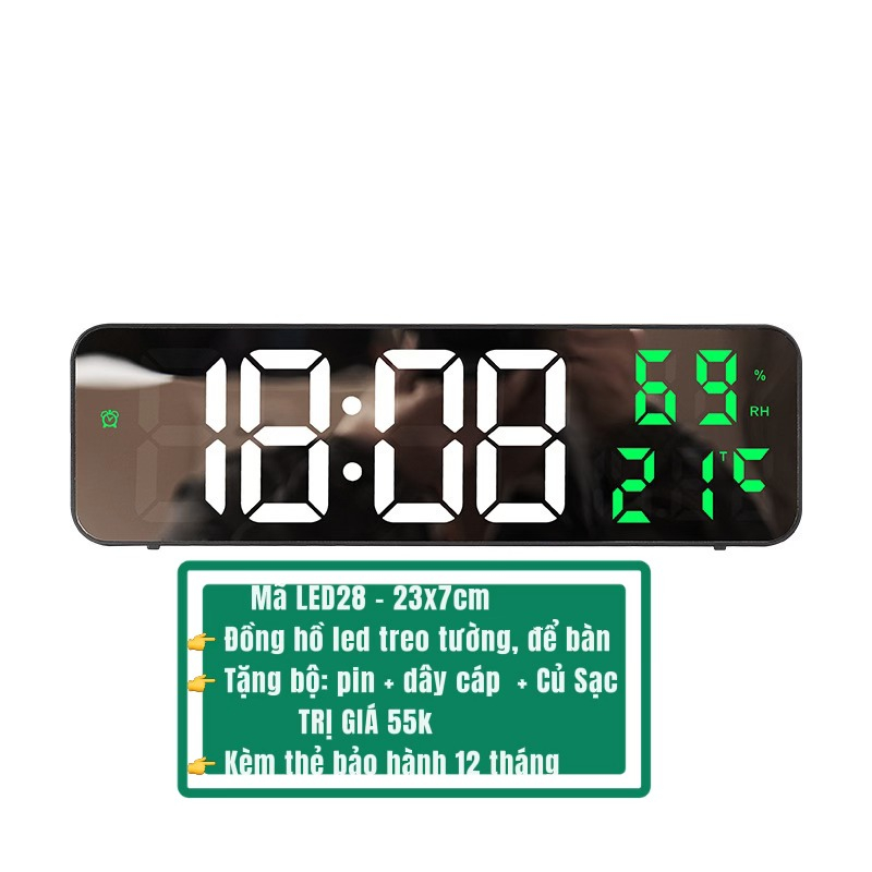 Video thật - Đồng hồ Treo tường Led 3D Bảo hành 12 tháng tại Mii Decor