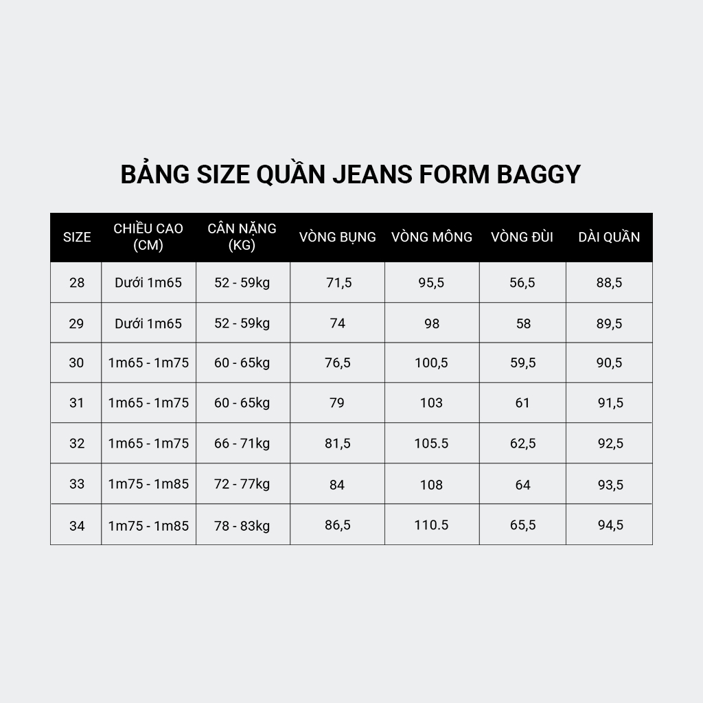 Quần Jeans Nam Local Brand KRIK Form Baggy Chất Liệu Cao Cấp Màu Xanh Sáng QJ6003