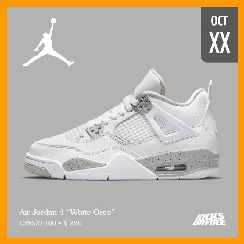 Giày Thể Thao_Nike Air Jordan 4 Retro White Oreo Best Quality bản L.Auth chuẩn hàng trung cao cấp Full phụ kiện