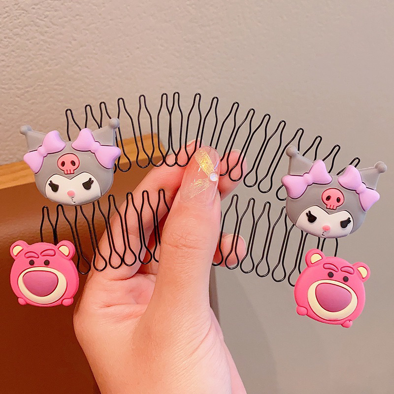 Set 5 Lược Chải Tóc Tạo Kiểu Hoạt Hình Dễ Thương Cho Bé Gái