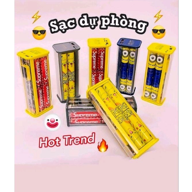 Sạc Dự Phòng Trong Suốt 20.000mAh Sạc nhanh Q.C 22.5W.Bảo hành 6 tháng