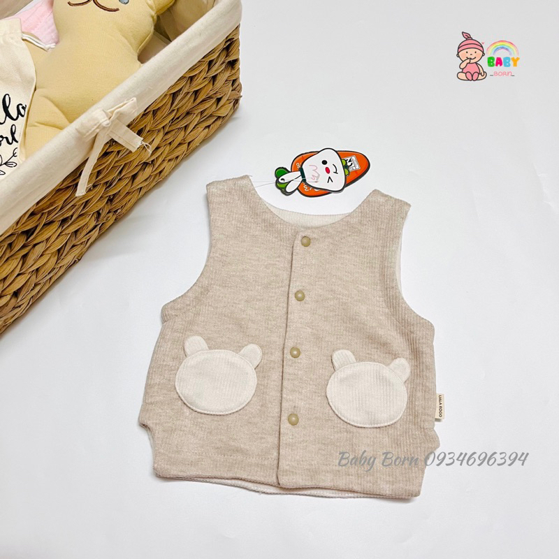 Uala Rogo - Áo gile chất nỉ cotton ấm áp, 2 mặt tiện lợi UR 3659