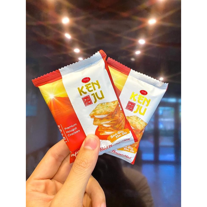 Bánh kem dẻo KenJu gói 186g, bánh Nougat Richy