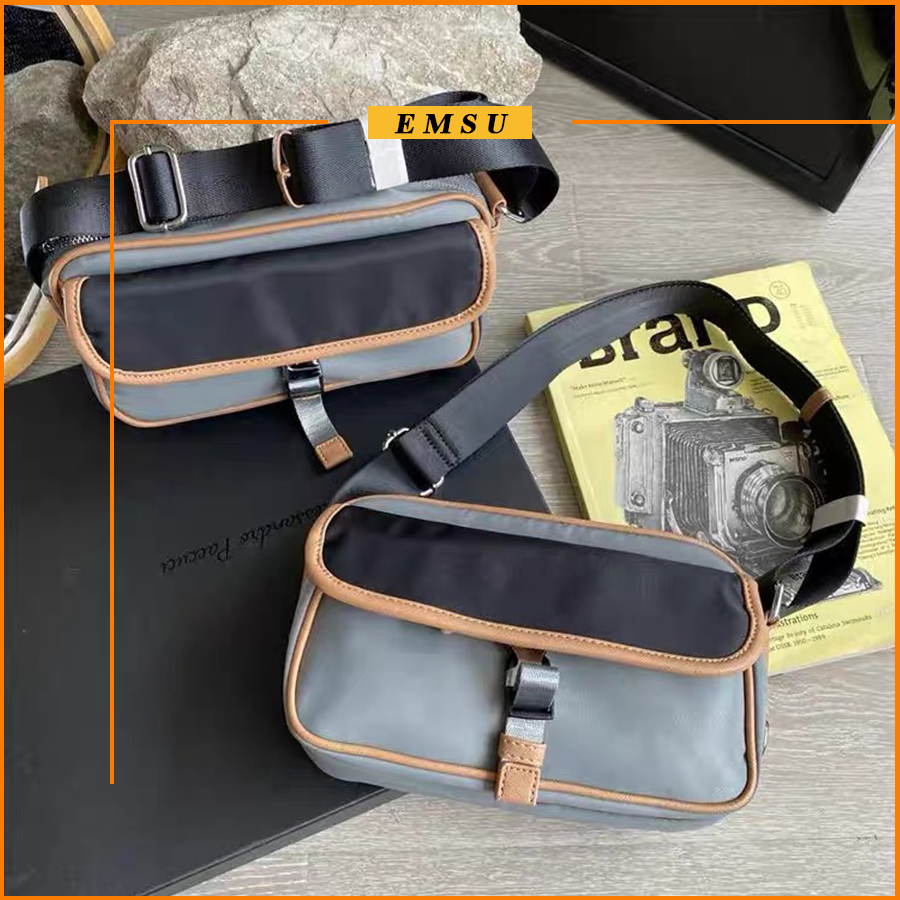 Túi đeo chéo nam hàng hiệu, Túi đeo vai coach dáng ngang vải canvas Oxford cao cấp chống thấm phong cách hàn quốc